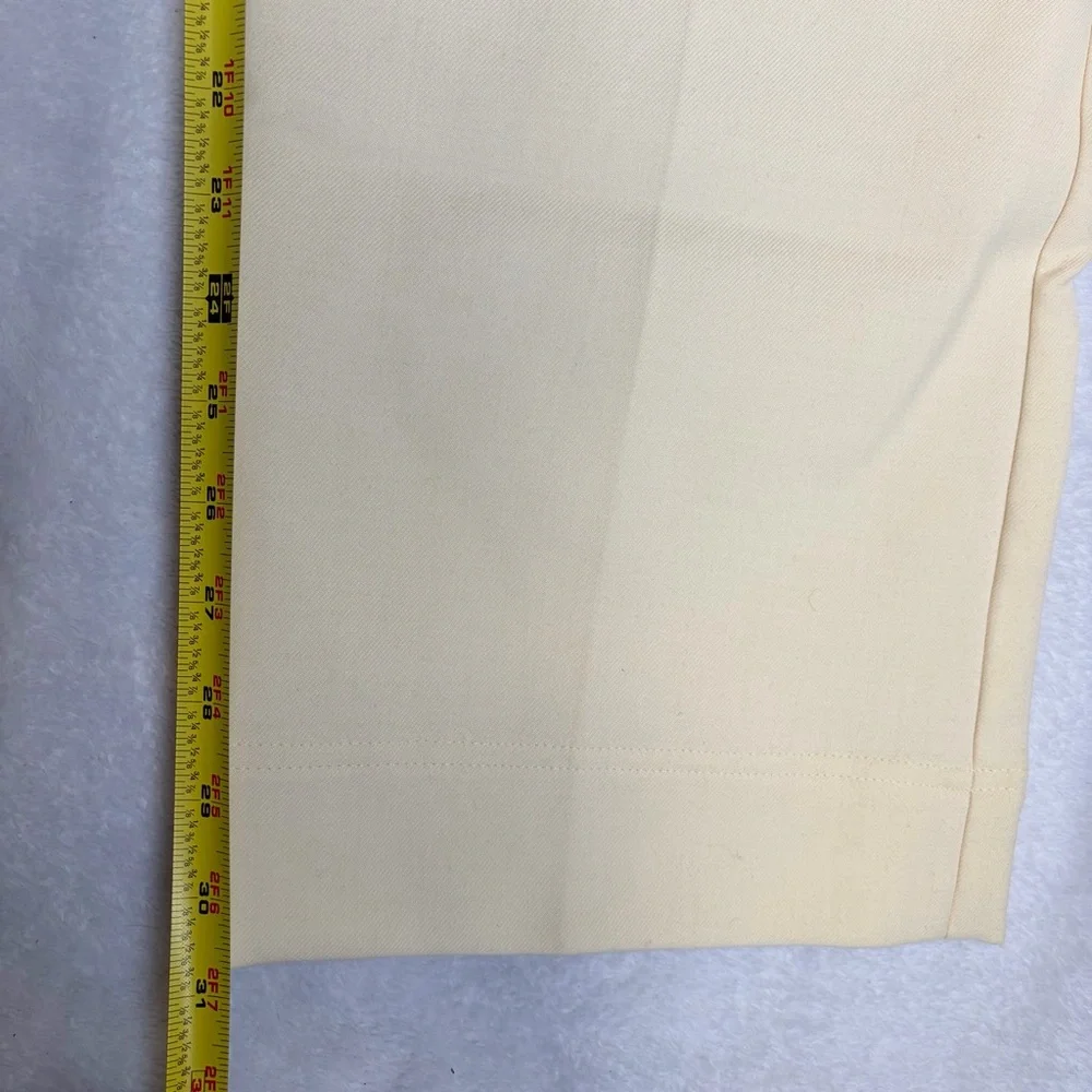 Sezane Yves Trousers Ecru Cream Sz 38 US 6 Wide Leg Long Pant Wool Blend READ - Picture 10 of 16